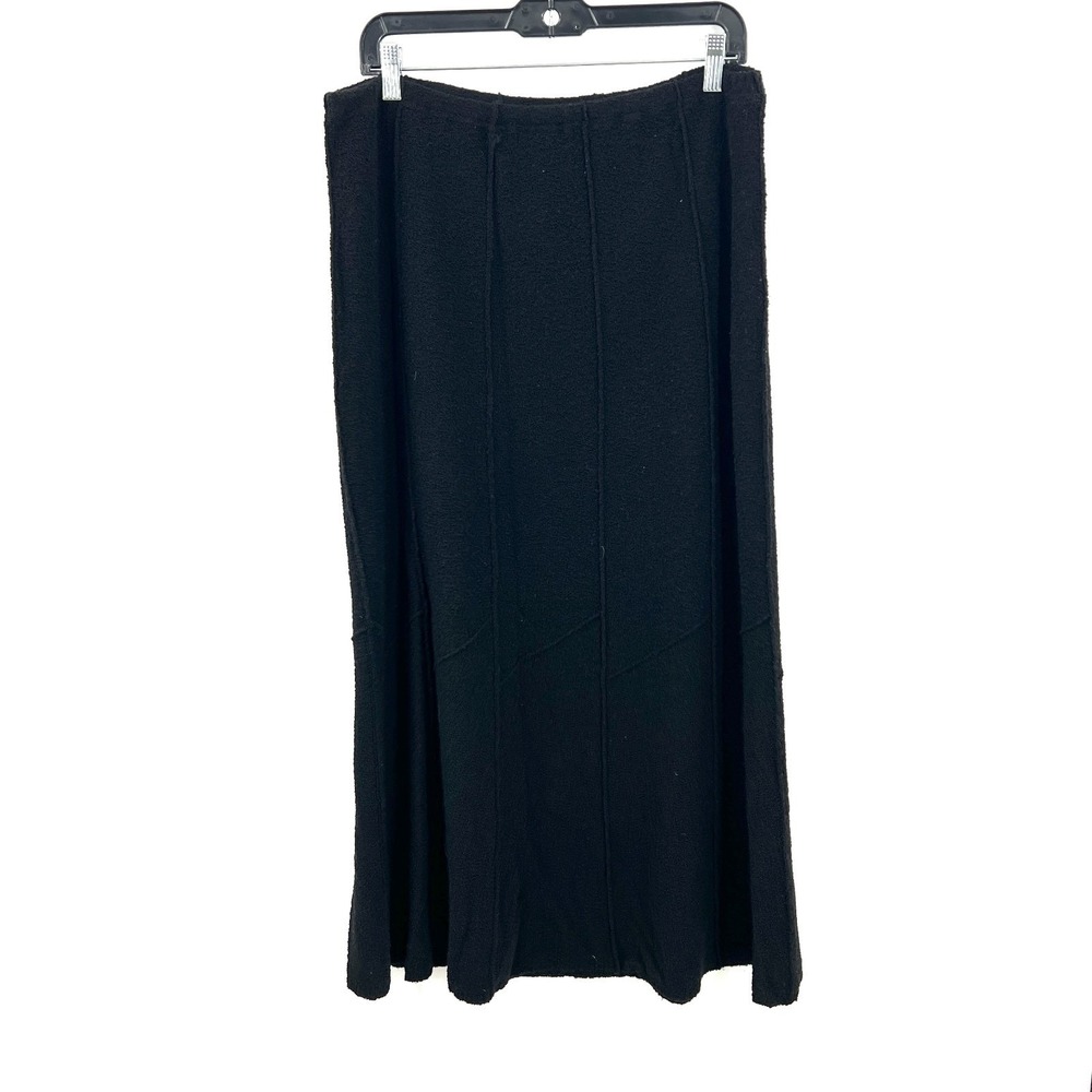 J. Jill Merino wool blend boucle knit maxi skirt whimsigoth lagenlook boho L